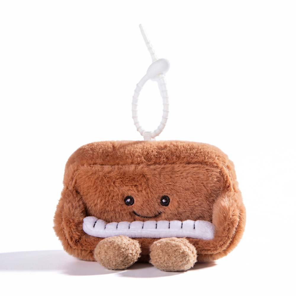 PianoCharm Piano Plush Keychain – Soft Musical Bag Charm 15 cm