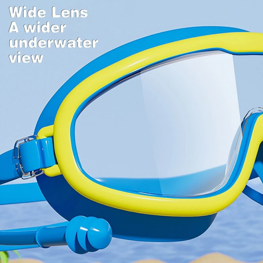 AquaView – Anti-Fog Swim Goggles with Wide Vision