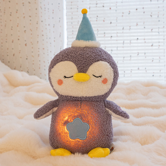 DreamBreath Breathing Sleep Soother Plush – Light & Sound Baby Soft Toy 28 cm