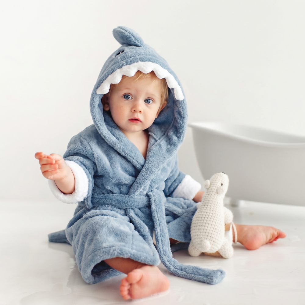 Baby Animal Hooded Towel Robe – Super Soft Post-Bath Wrap for Infants