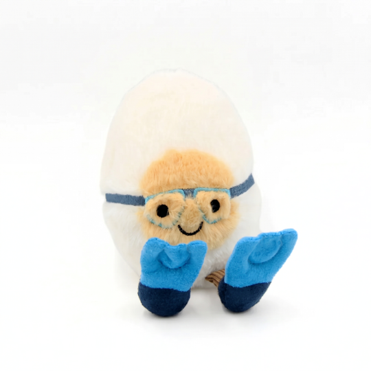 EggBuddy Dressed-Up Egg Character Plush Toy – Novelty Soft Toy Gift