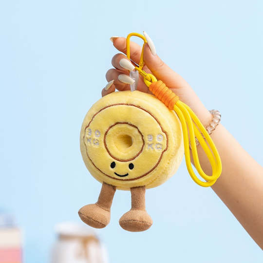 GymCuddle Fitness Plush Keychain – Cute Dumbbell & Kettlebell Bag Charm