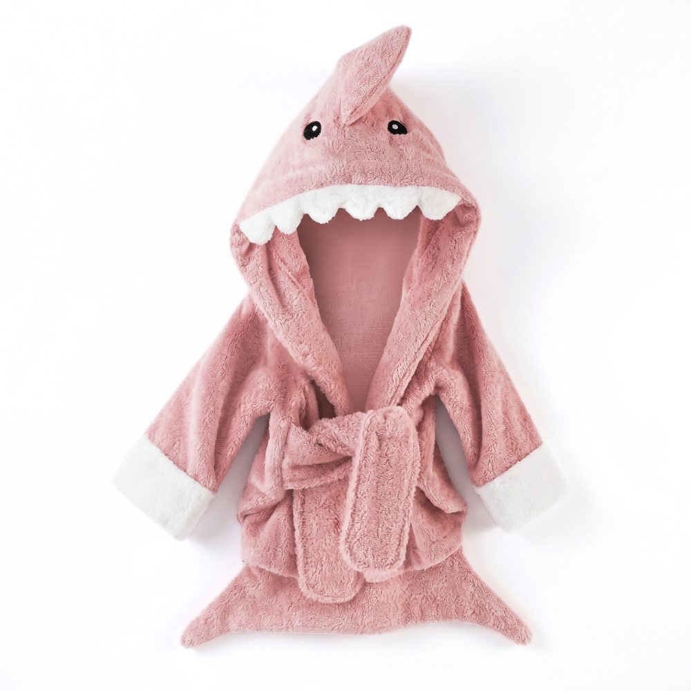 Baby Animal Hooded Towel Robe – Super Soft Post-Bath Wrap for Infants