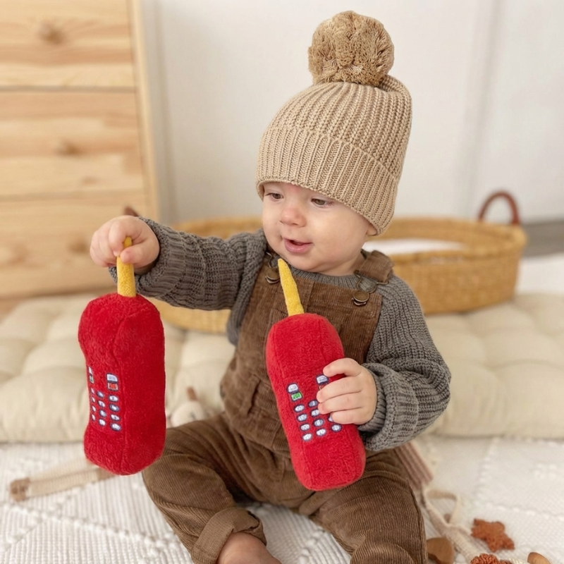 Vito Red Telephone Plush Toy — Stuffed Kids Toy