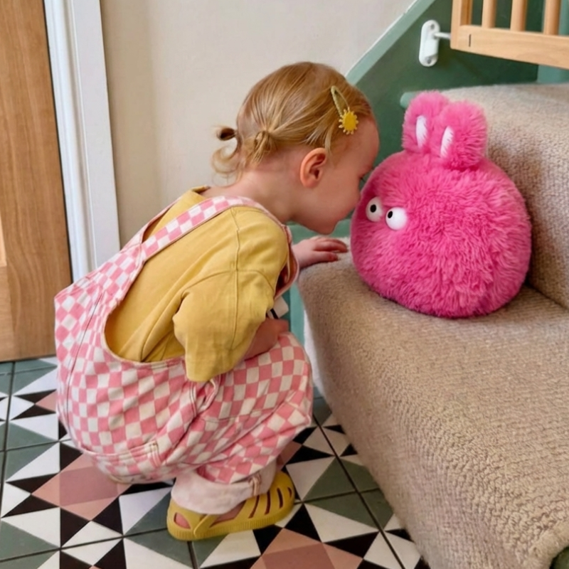 Freya Fluffy Rabbit Plush Toy — Baby Soft Toy