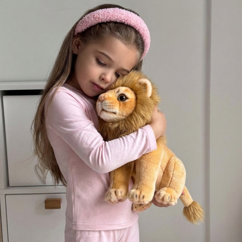Rosa  Sitting Lion Plush Toy — Kids Toy