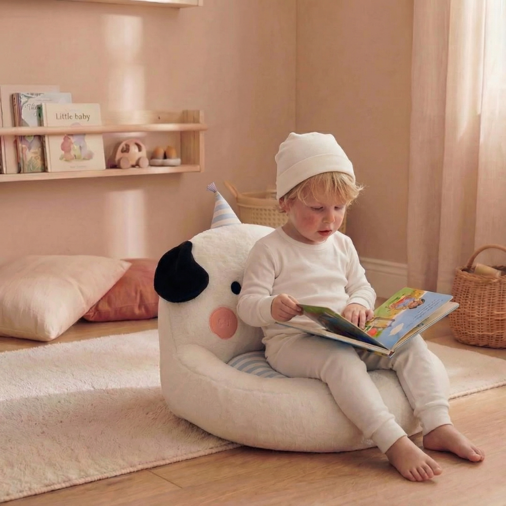 Ekaterina Party Dog Cushion Plush Toy – Soft Stuffed Animal for Kids