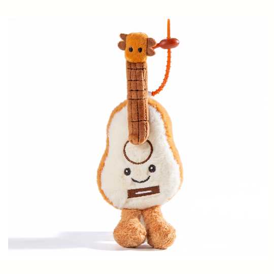 StringCharm Music Instrument Plush Keychain – Pipa, Guitar & Violin Bag Charm