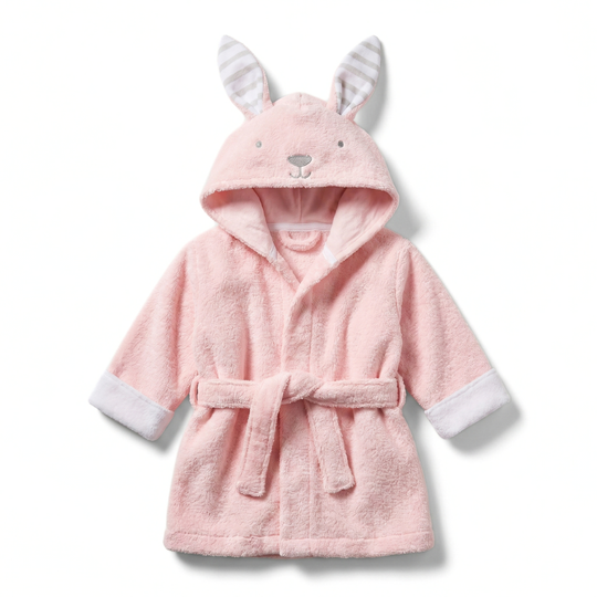 Baby Animal Hooded Towel Robe – Super Soft Post-Bath Wrap for Infants