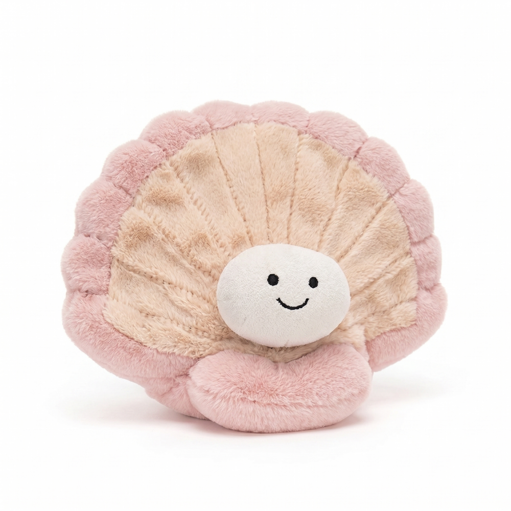 NatureCuddle Coral & Blossom Plush Toy – Soft Cuddly Friend