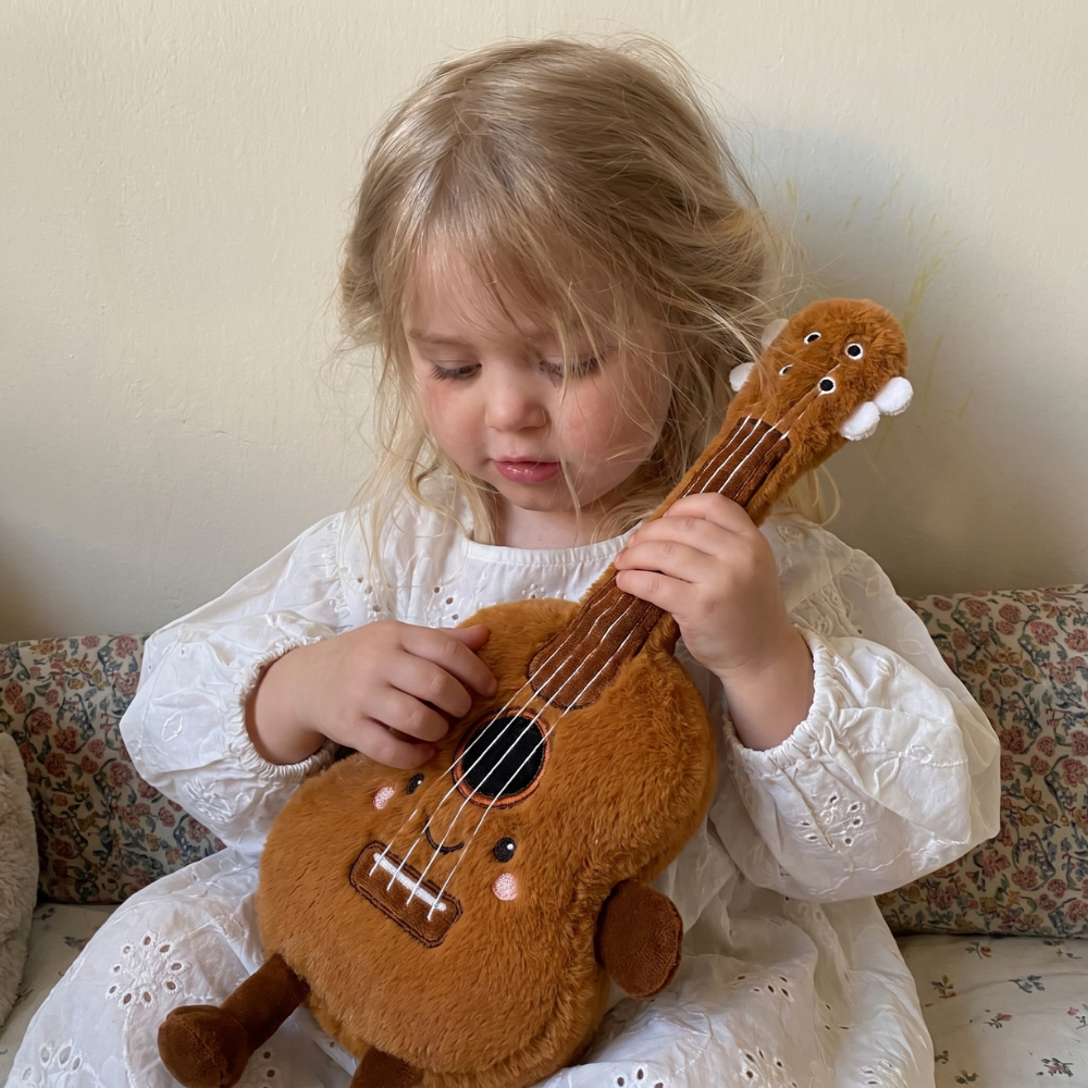 StringCuddle Guitar & Pipa Plush Toy – Large Soft Musical Stuffed Toy