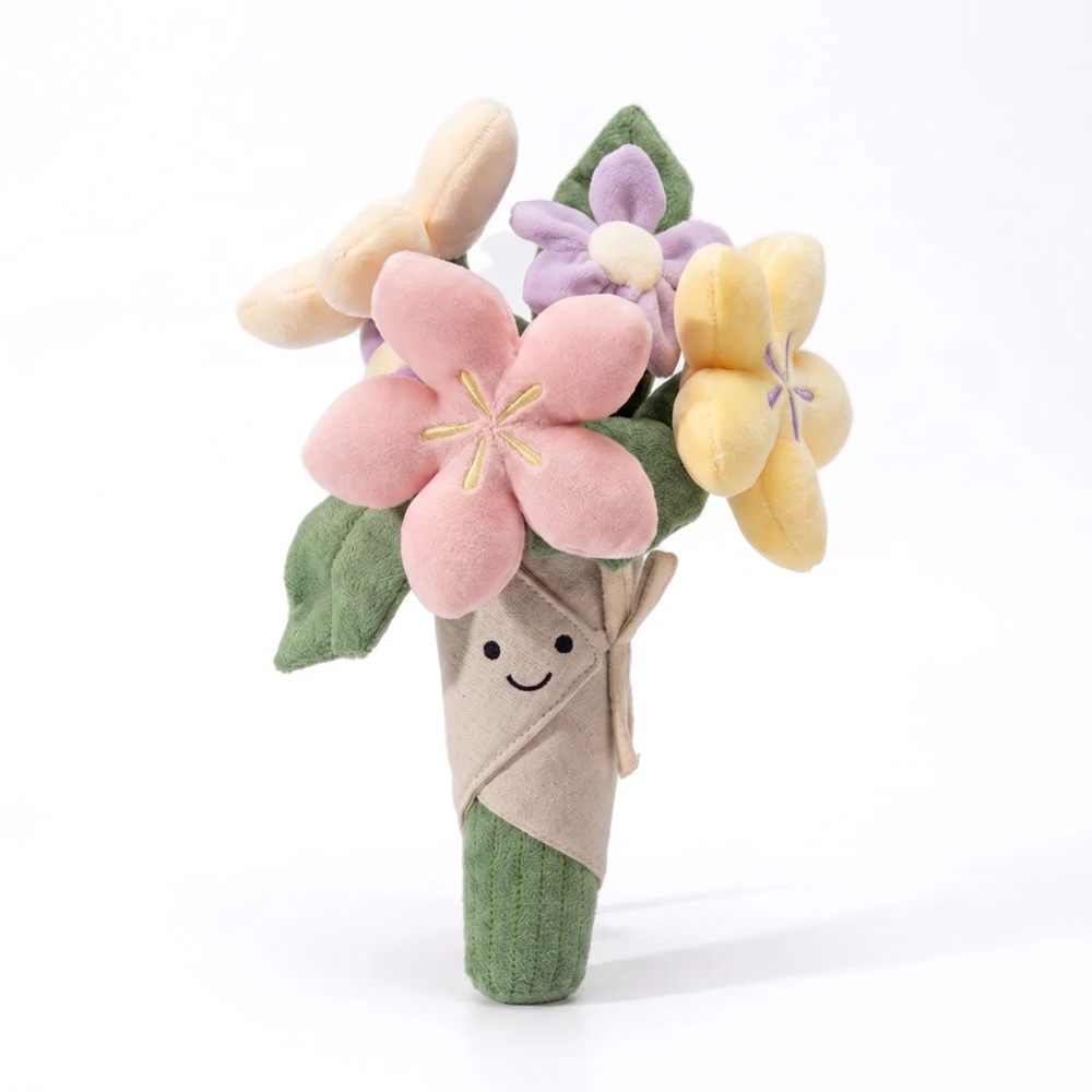 PlantCuddle Flower & Clover Plush Toy – Soft Botanical Nature Stuffed Plant