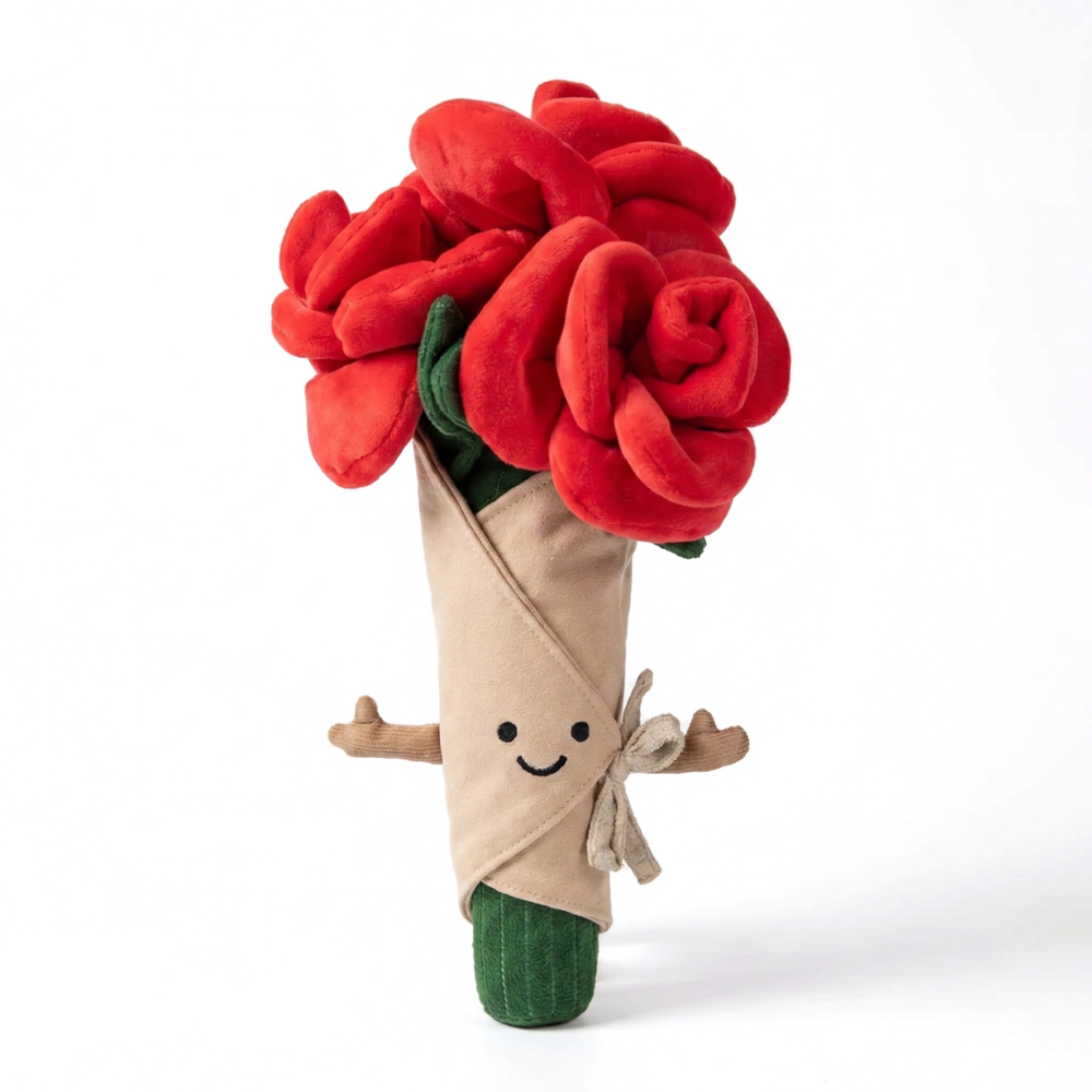 PlantCuddle Flower & Clover Plush Toy – Soft Botanical Nature Stuffed Plant