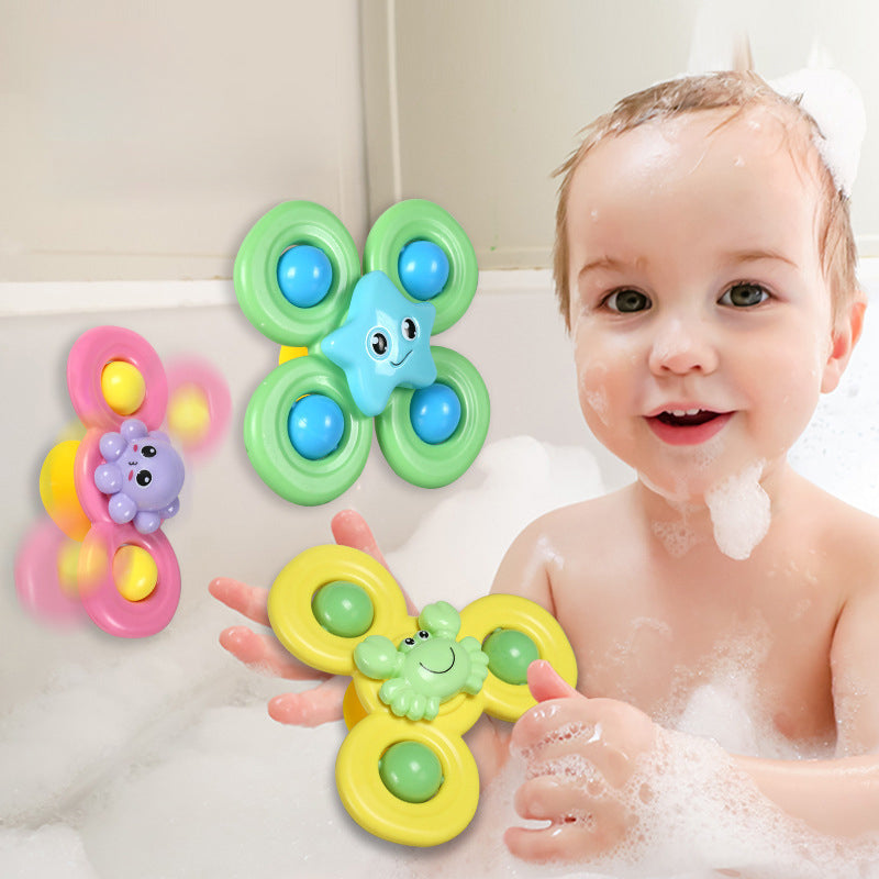 Spin & Play Baby Spinner Toy Set – Sensory Suction Toy