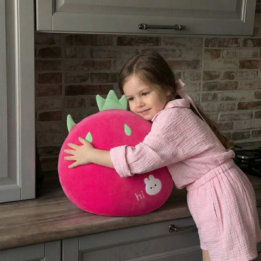Cirella Fruit Cushion Plush Toy – Soft Stuffed Cushion for Babies & Toddlers
