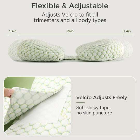 CozyNest – Adjustable Pregnancy Support Pillow