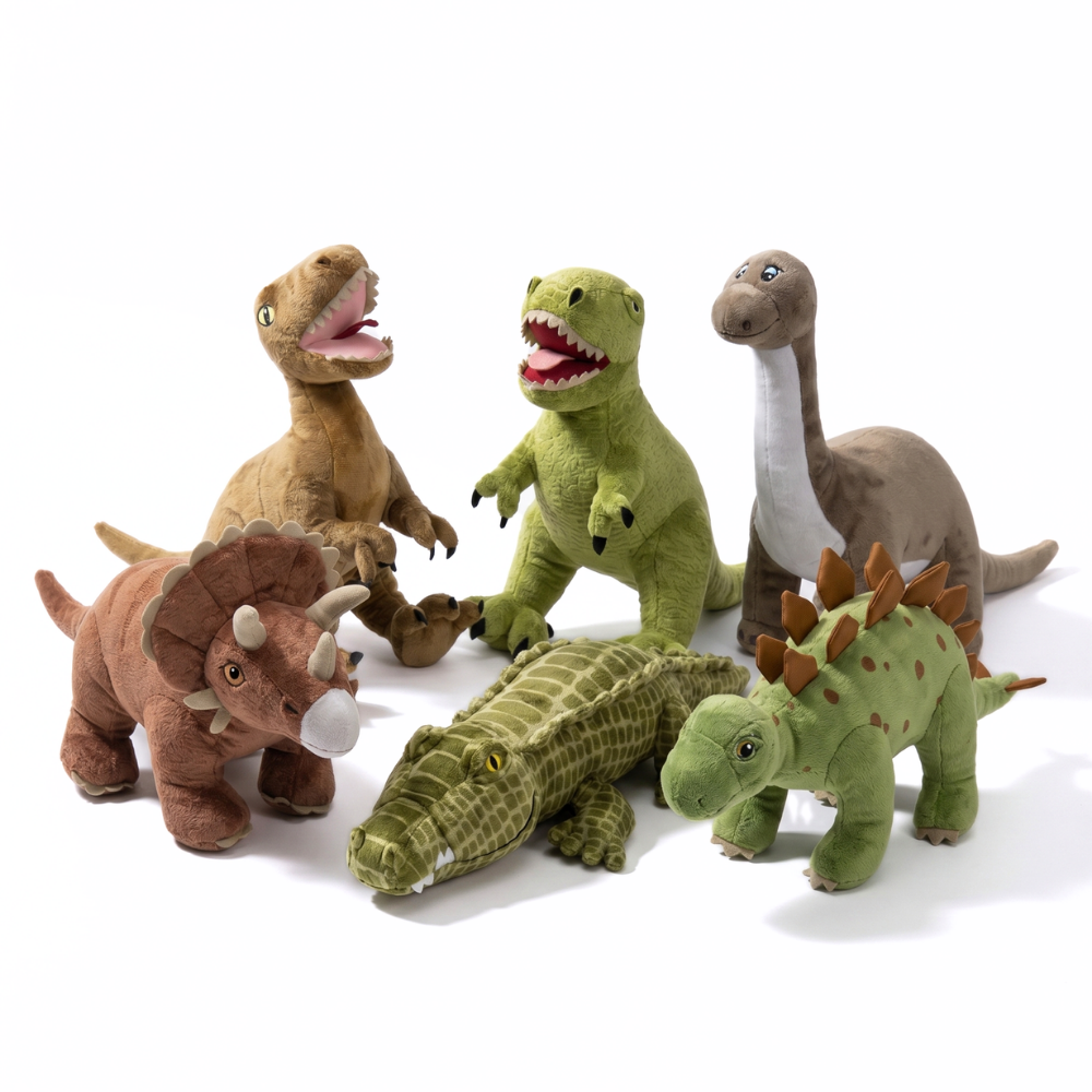 DinoCuddle Soft Dinosaur Plush Toy Collection – Cuddly Dino Stuffed Animals for Kids