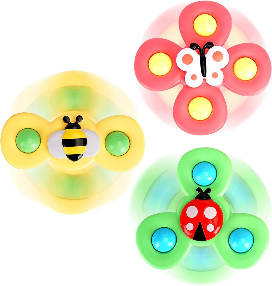 Spin & Play Baby Spinner Toy Set – Sensory Suction Toy