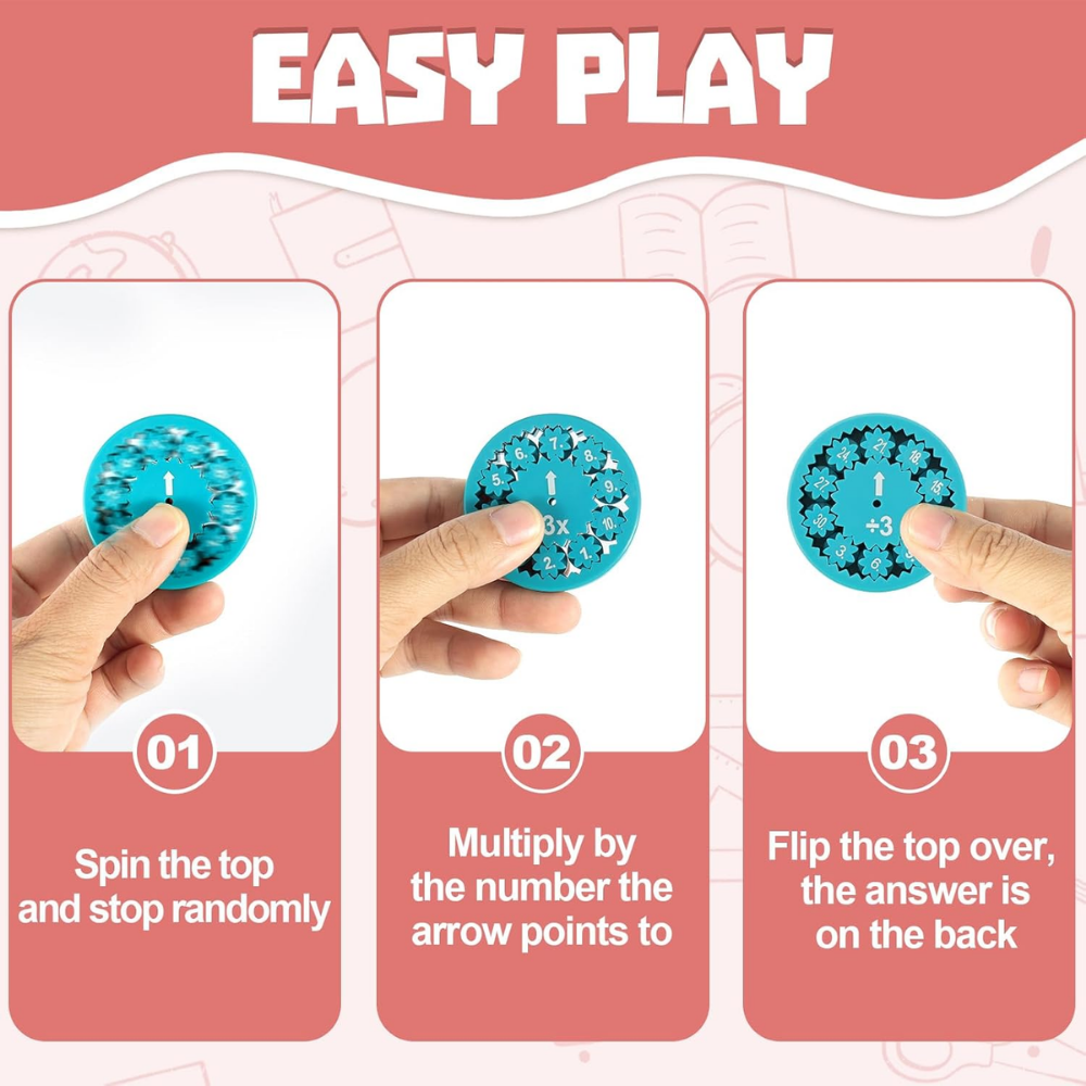 Milo & Moon Math Fidget Spinners – Educational Kids Toy