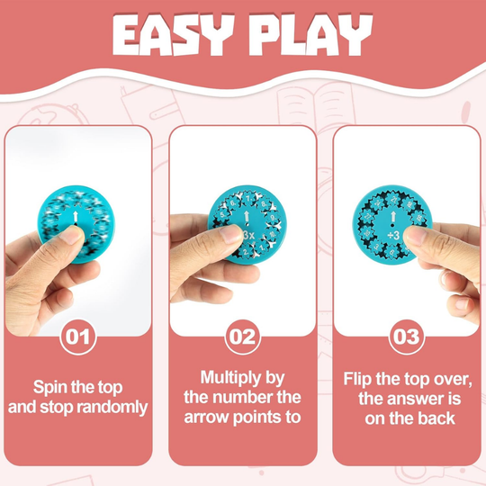 Milo & Moon Math Fidget Spinners – Educational Kids Toy