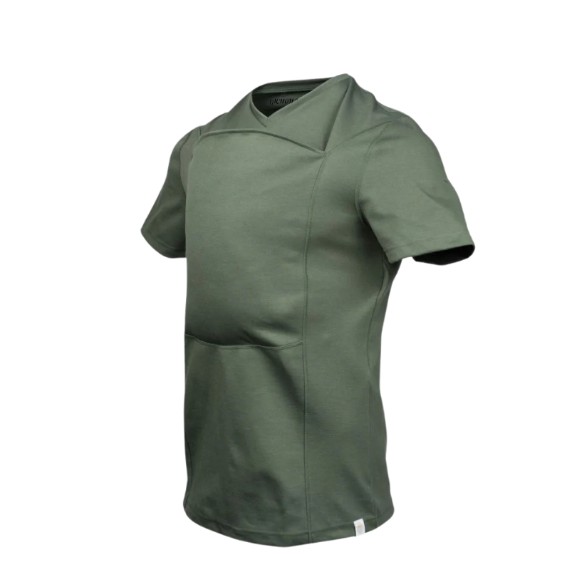 Kangaroo Pocket Baby Carrier T-Shirt – Wearable Bonding Tee for Mums & Dads