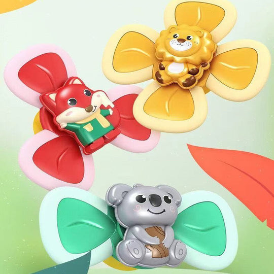 Spin & Play Baby Spinner Toy Set – Sensory Suction Toy