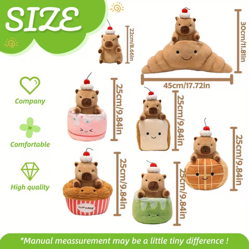 CuteCapybara Plush Toy – Soft Stuffed Capybara for Kids & Toddlers