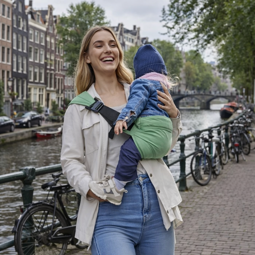 CarryEase Ergonomic Hip Seat Baby Carrier – Comfortable Hands-Free Baby Carrier