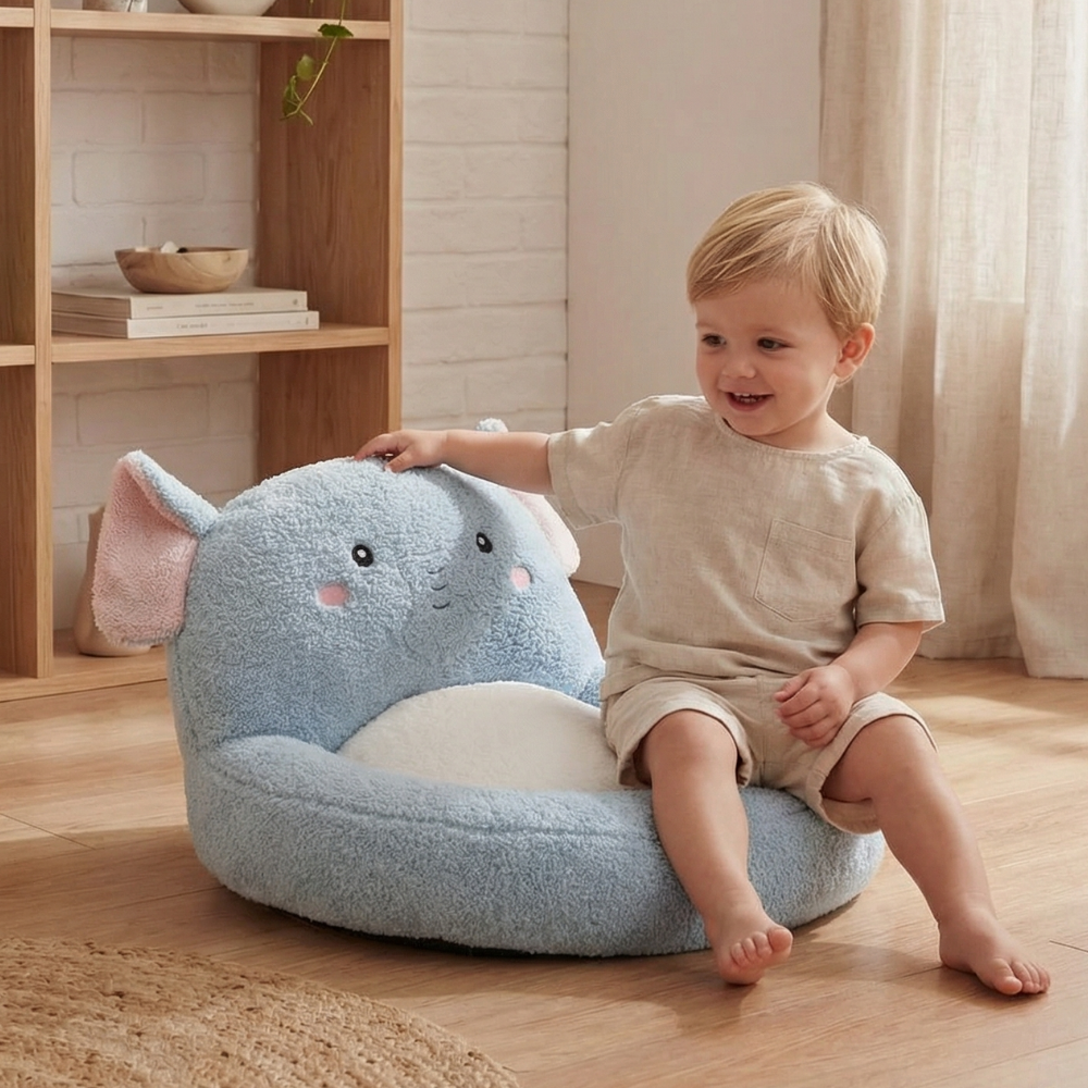 Xeni Elephant Cushion Plush Toy – Soft Stuffed Animal for Kids