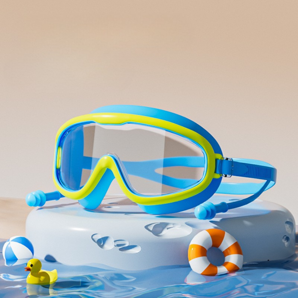 AquaView – Anti-Fog Swim Goggles with Wide Vision