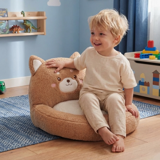 Yvi Dog Cushion Plush Toy – Soft Stuffed Animal for Kids