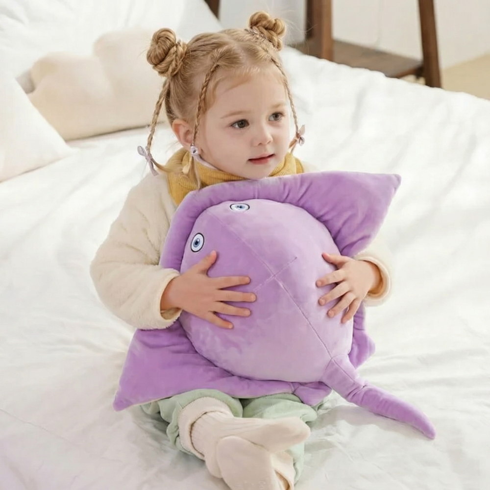 Mela Huggable Manta Ray Plush Toy – Soft Stuffed Sea Animal for Babies & Toddlers