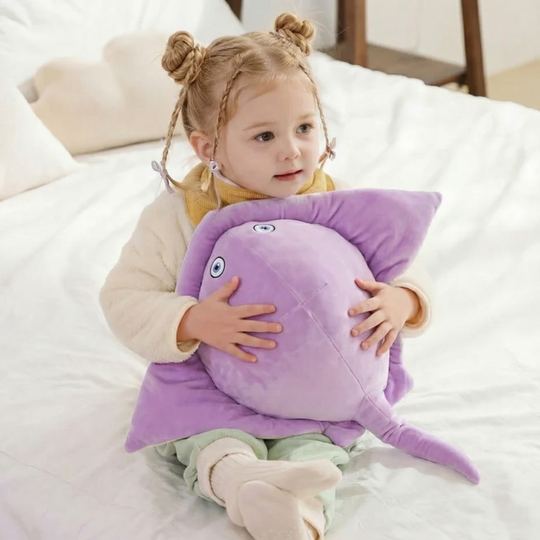 Mela Huggable Manta Ray Plush Toy – Soft Stuffed Sea Animal for Babies & Toddlers