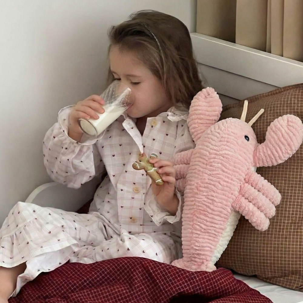 Belva Pinky Lobster Plush Toy – Soft Stuffed Lobster for Babies & Toddlers