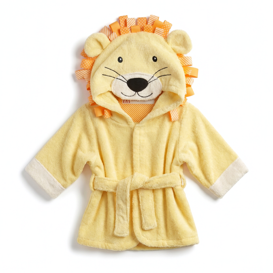 Baby Animal Hooded Towel Robe – Super Soft Post-Bath Wrap for Infants