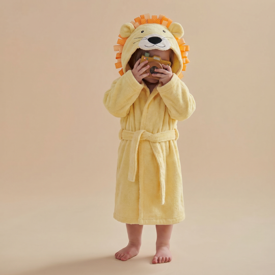 Baby Animal Hooded Towel Robe – Super Soft Post-Bath Wrap for Infants
