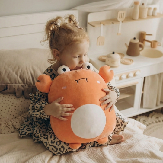 Omi Cute Crab Plush Toy – Soft Stuffed Animal for Kids