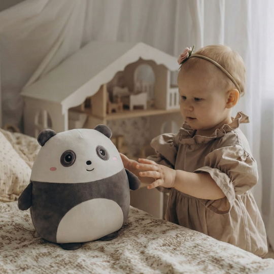 Reni Smiling Panda Plush Toy – Soft Stuffed Animal for Kids