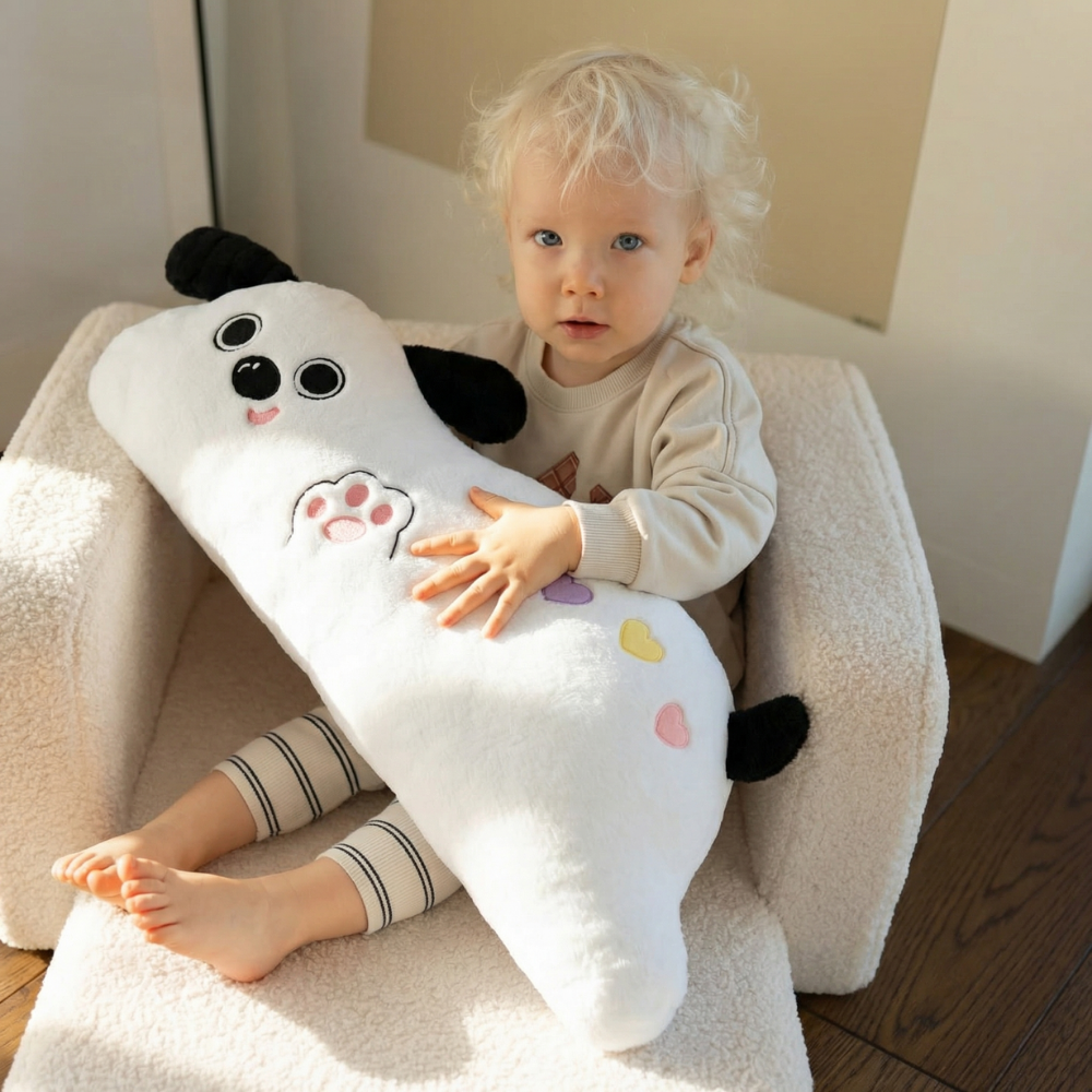 Viktor Elongated Puppy Plush Toy – Soft Stuffed Animal for Kids