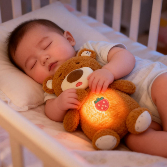 DreamBreath Breathing Sleep Soother Plush – Light & Sound Baby Soft Toy 28 cm