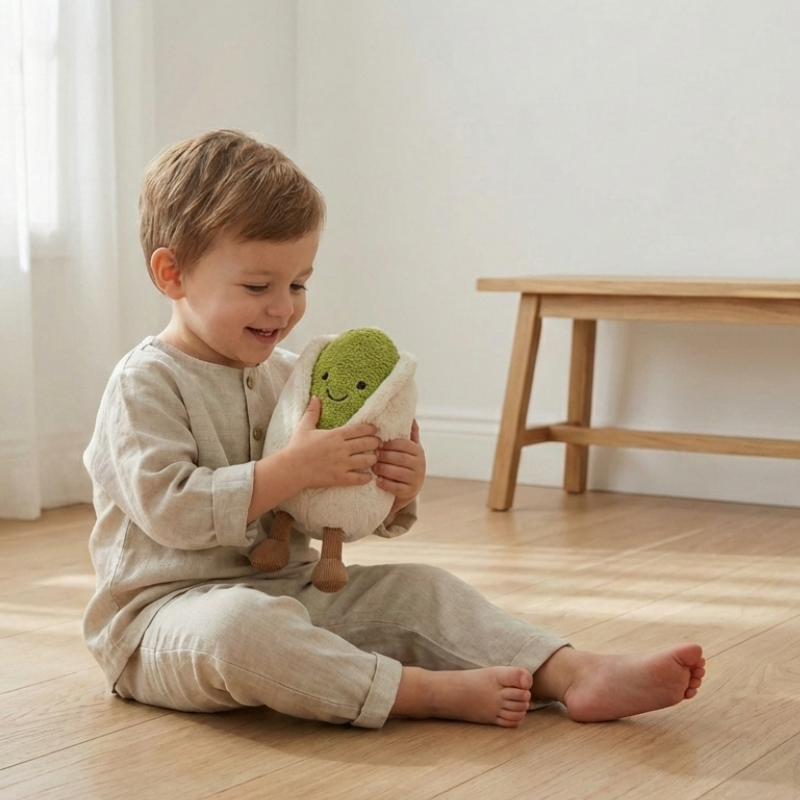 NuttyPals Plush Toy – Soft Stuffed Pistachio Toy for Kids & Toddlers