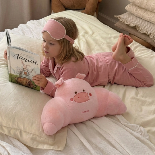 Jasmina Piggy Pillow Plush Toy – Soft Stuffed Pig Cushion for Babies & Toddlers
