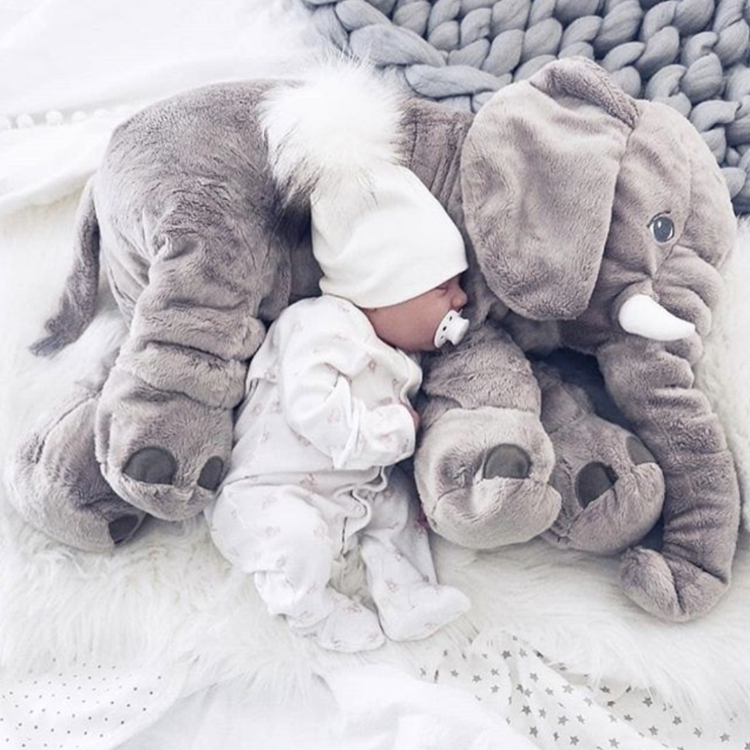 TeddyTrompa Plush Toy – Soft Stuffed Elephant Pillow for Kids & Toddlers