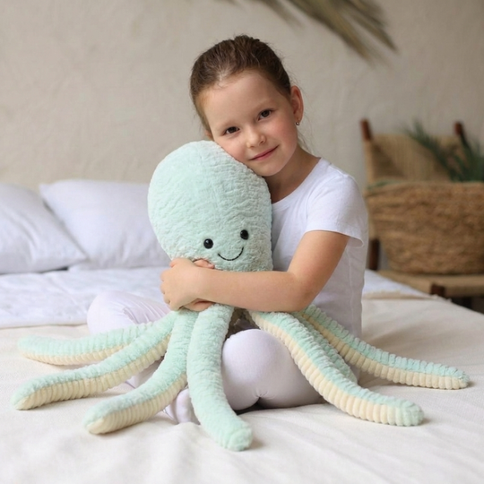 Ovia Long Octopus Plush Toy – Soft Stuffed Octopus for Babies & Toddlers