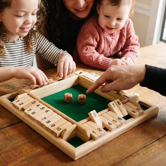ShutMate – Wooden Shut the Box Dice Game