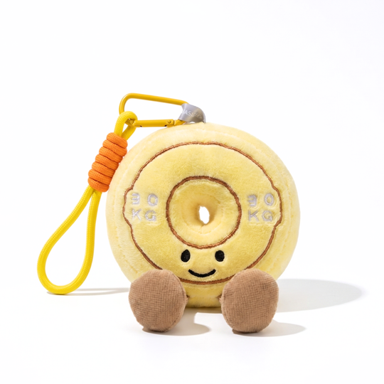 GymCuddle Fitness Plush Keychain – Cute Dumbbell & Kettlebell Bag Charm