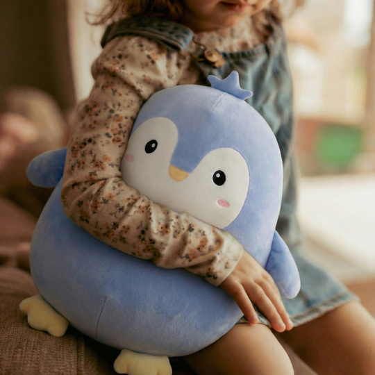 Leni Blue Penguin Plush Toy – Soft Stuffed Animal for Kids
