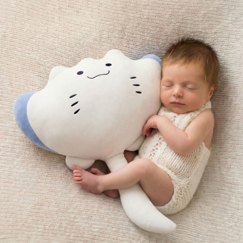 Gia Smiling Manta Plush Toy – Soft Stuffed Animal for Kids