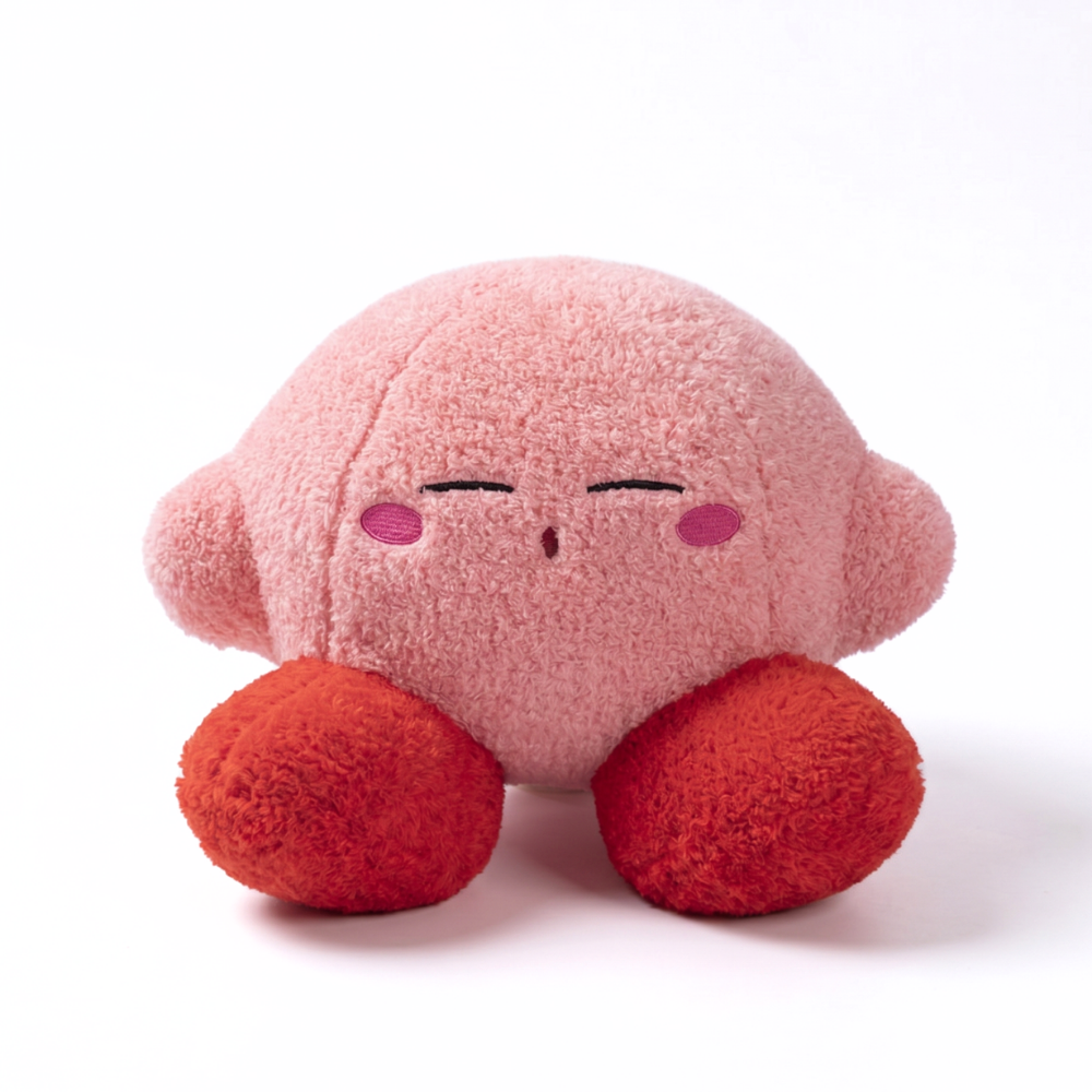 KirbyCuddle Soft Round Plush Toy with Cute Expressions – 30 cm