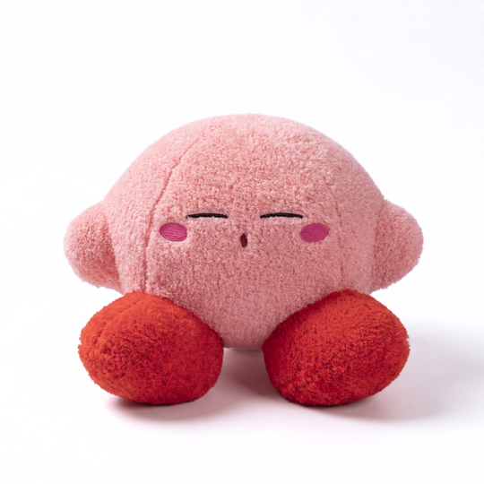 KirbyCuddle Soft Round Plush Toy with Cute Expressions – 30 cm